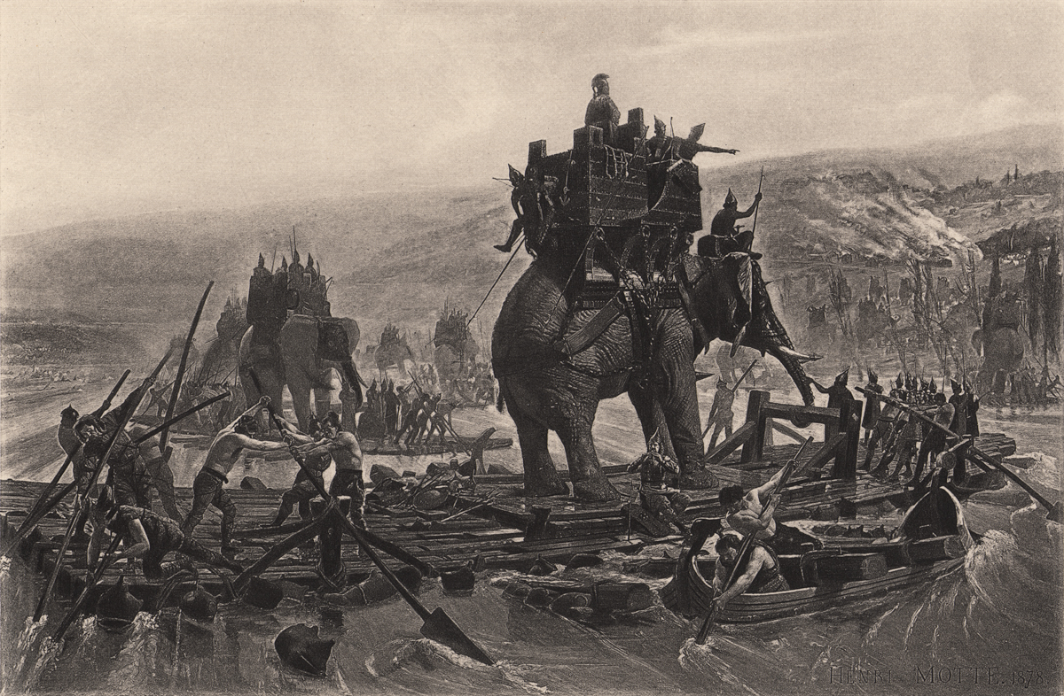 Hannibal crosses the Rhône